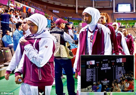 Jilbab Dilarang, Atlet Basket Qatar Pilih WO di Asian Games